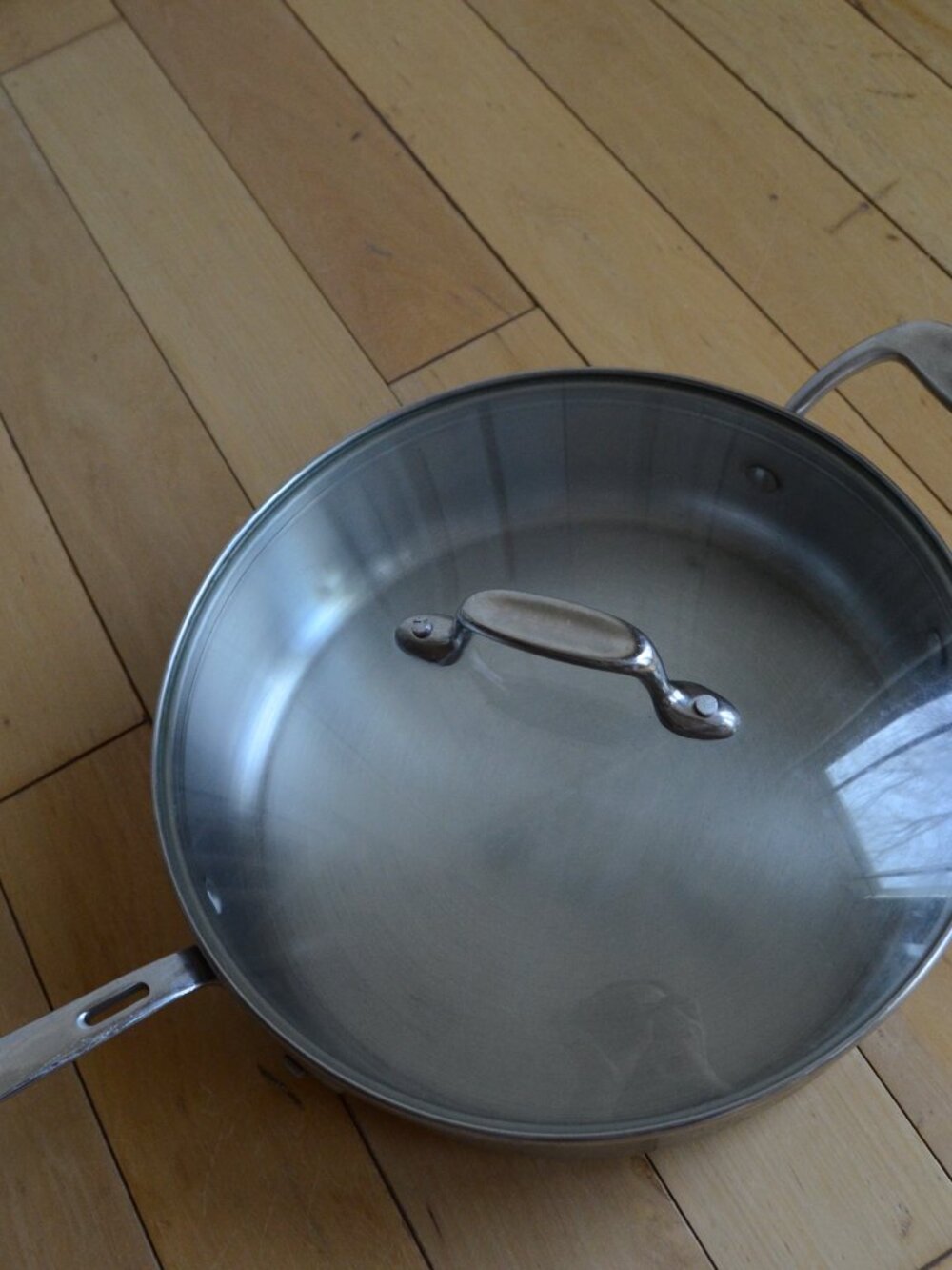 Emeril 3 Qt Saute Skillet Frying Pan & Lid Copper Core Stainless Steel - Picture 2 of 12